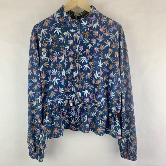 Travis Mathew Blouson Girls Weekend Womens Jacket Size XL Floral Lightweight - Picture 1 of 11
